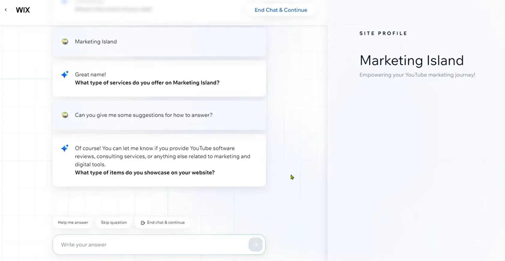 wix AI website builder