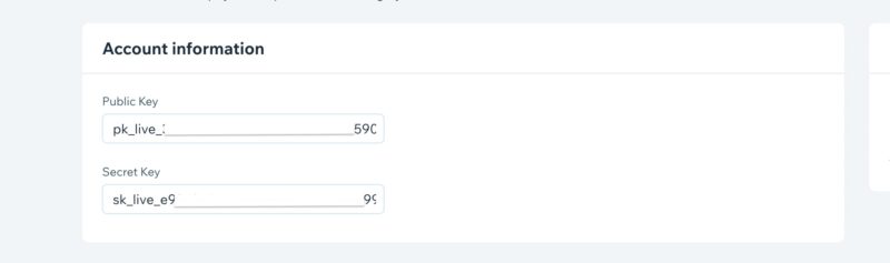 Wix Public Key integration for third party applications