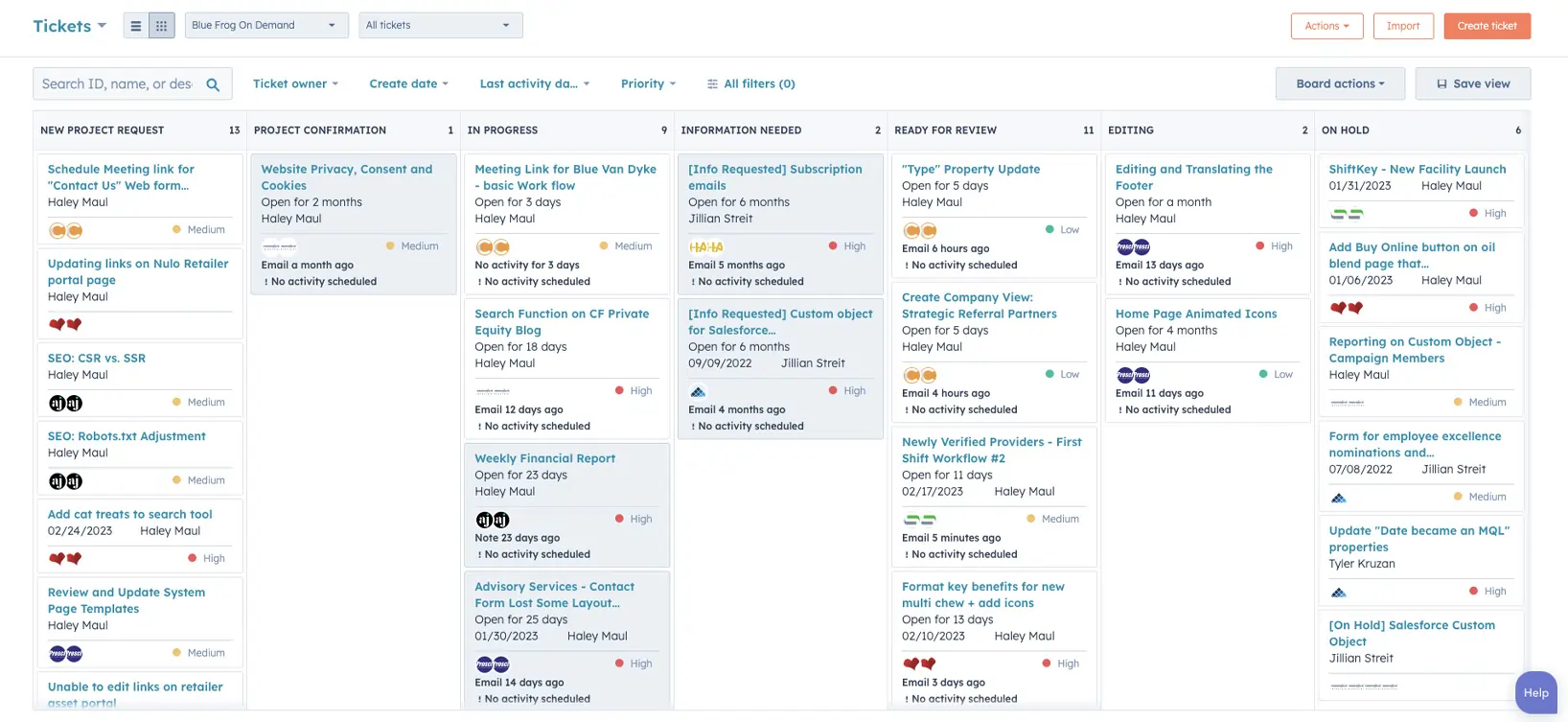 Hubspot Ticket Pipelines