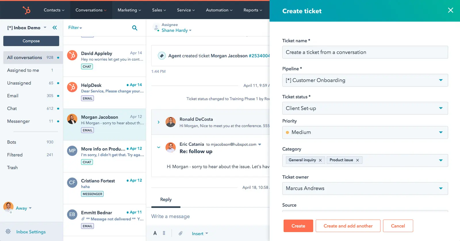 Hubspot Ticket Routing