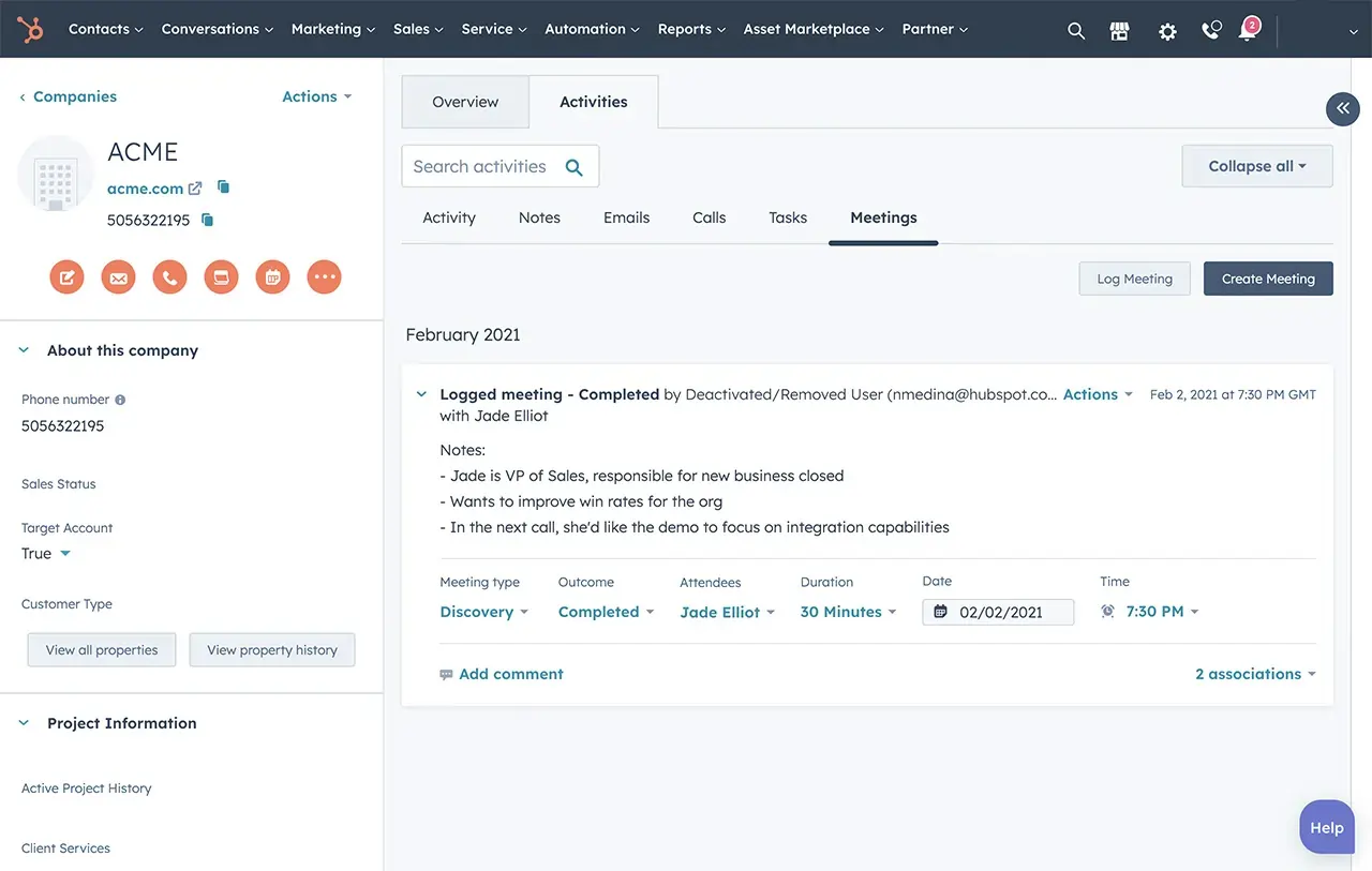 Hubspot Meeting Scheduling