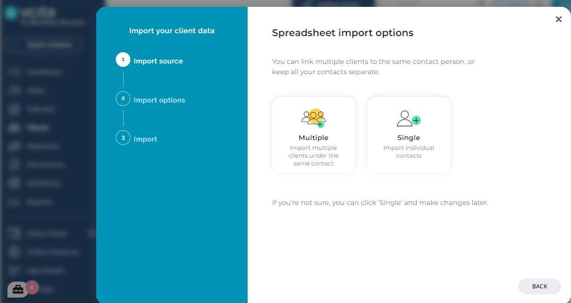 VCITA contact imports