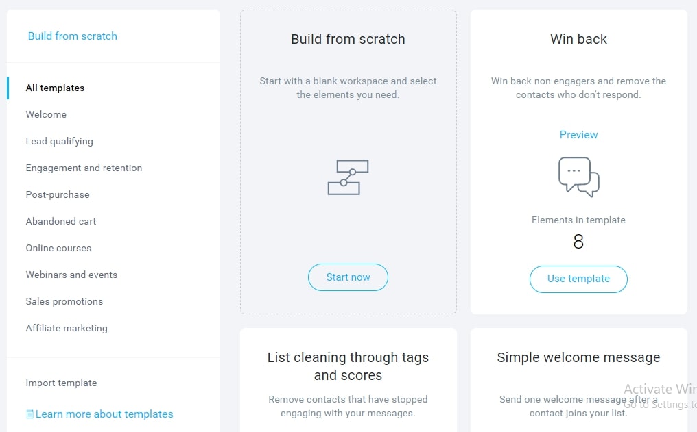 GetResponse email automation
