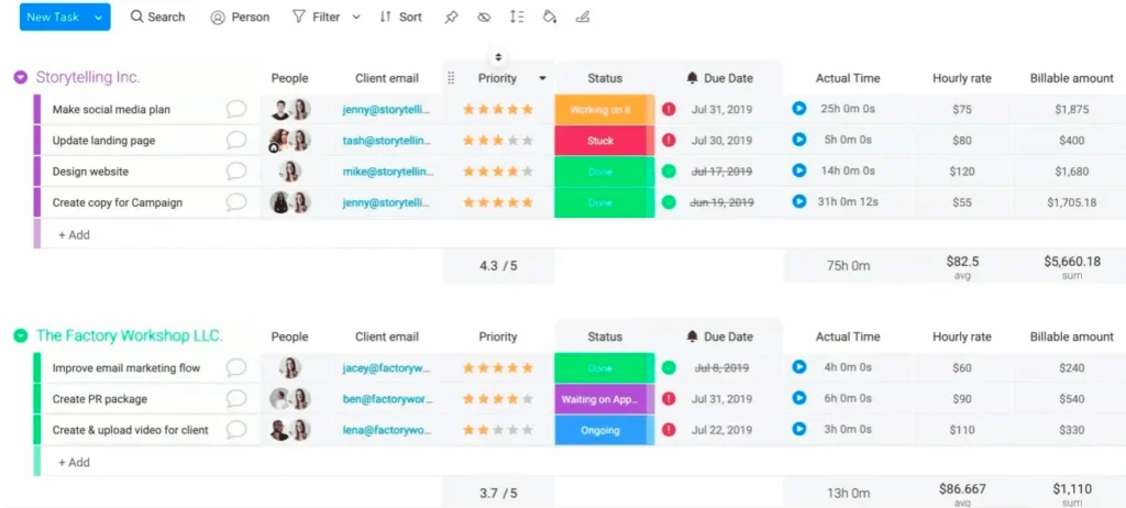 Monday.com Time Tracking