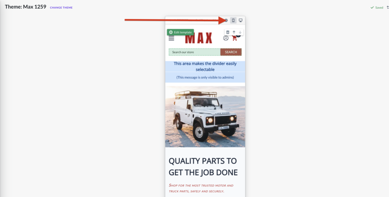 Volusion Mobile responsiveness