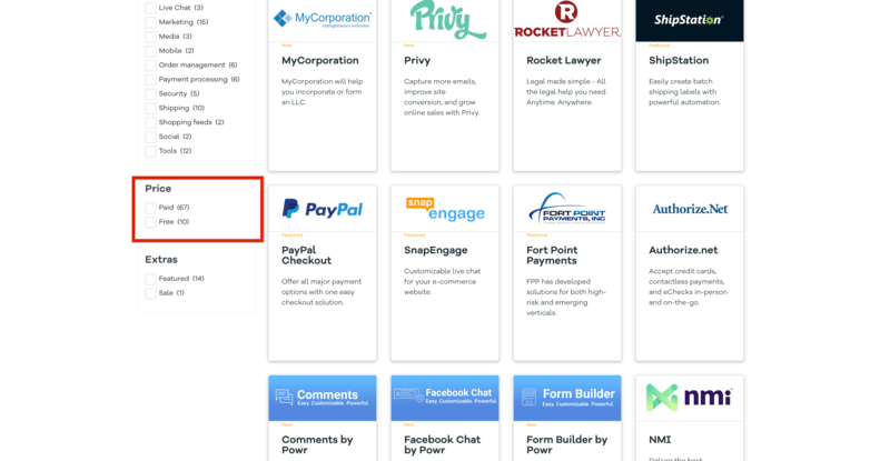 Volusion paid technology partners
