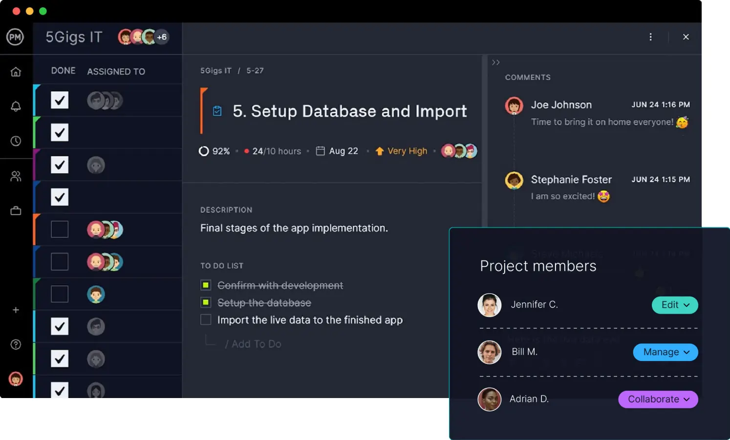 ProjectManager customize project