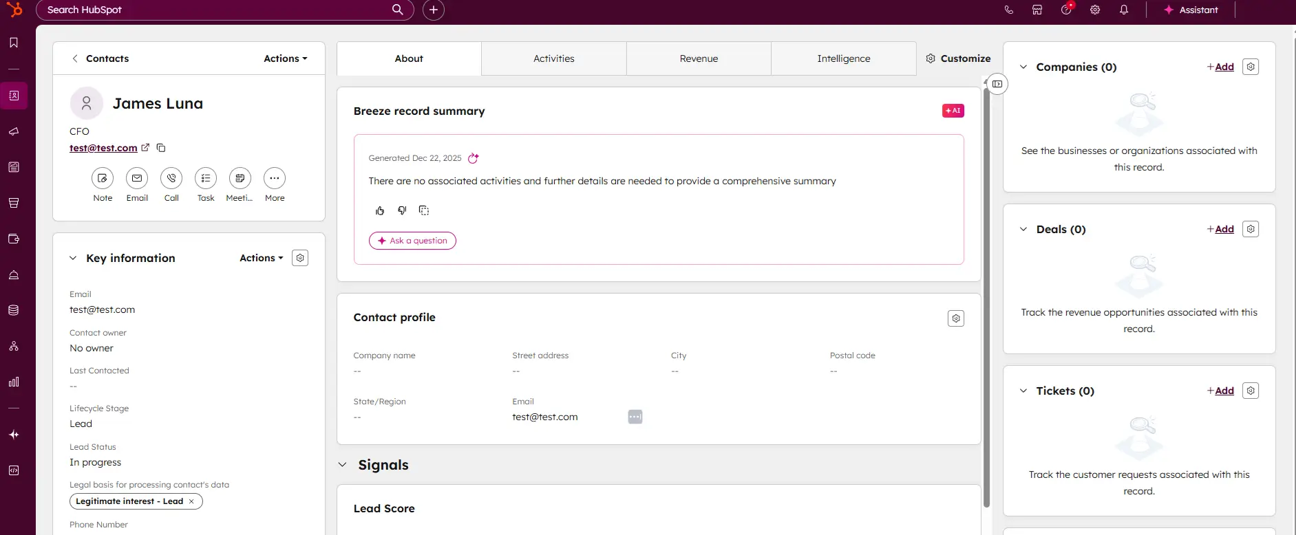 hubspot CRM add new contacts