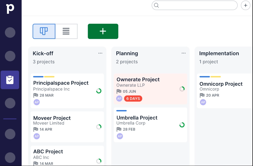 Pipedrive Projects task manager