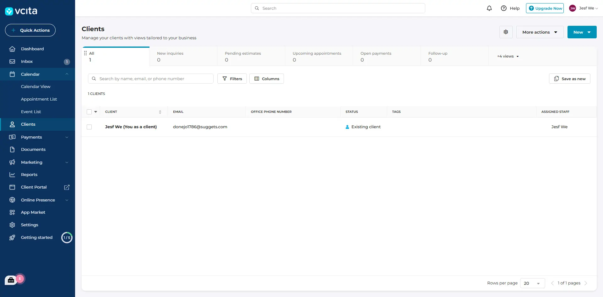 vCita Client Management