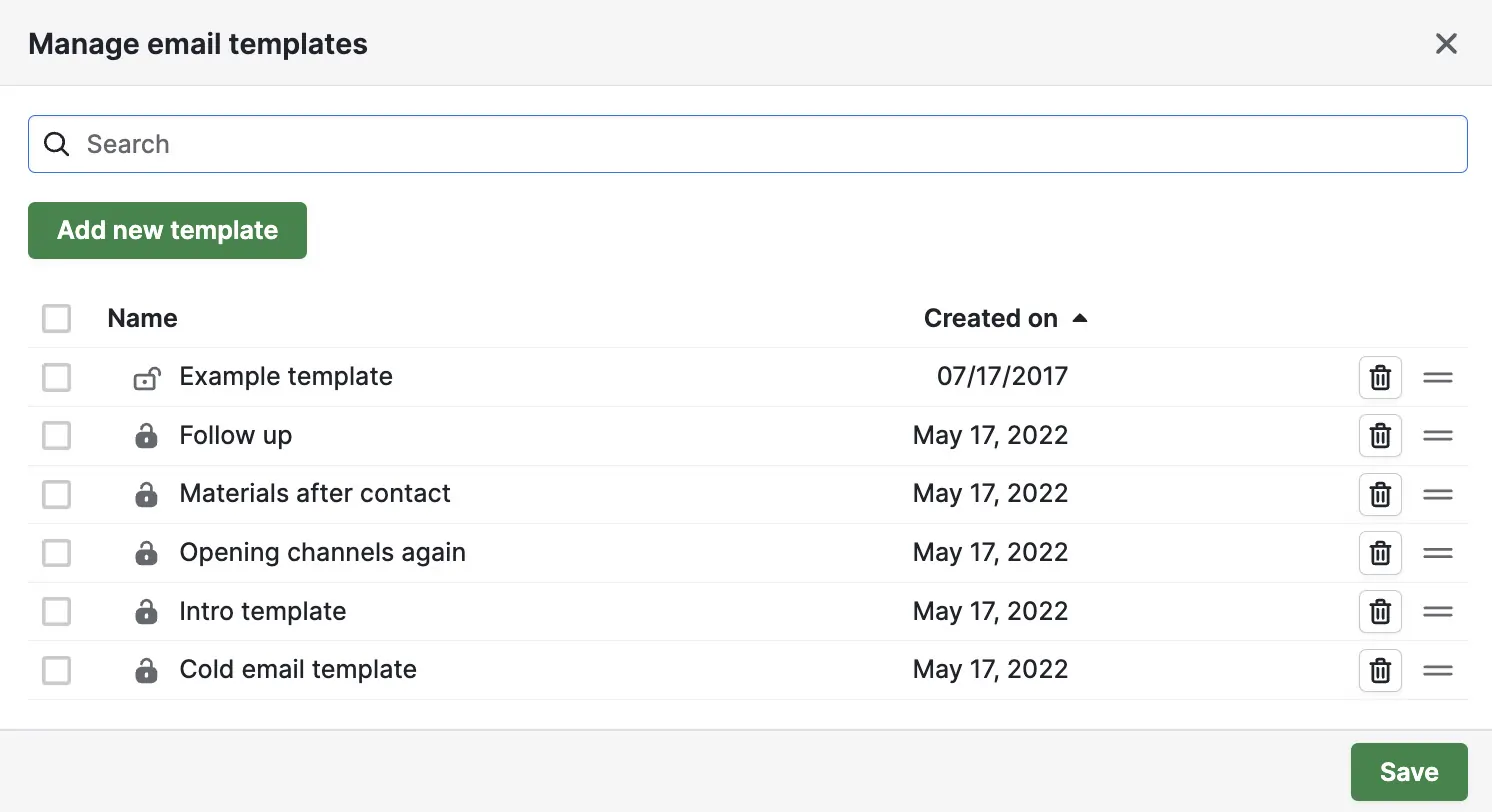 pipedrive Email Templates