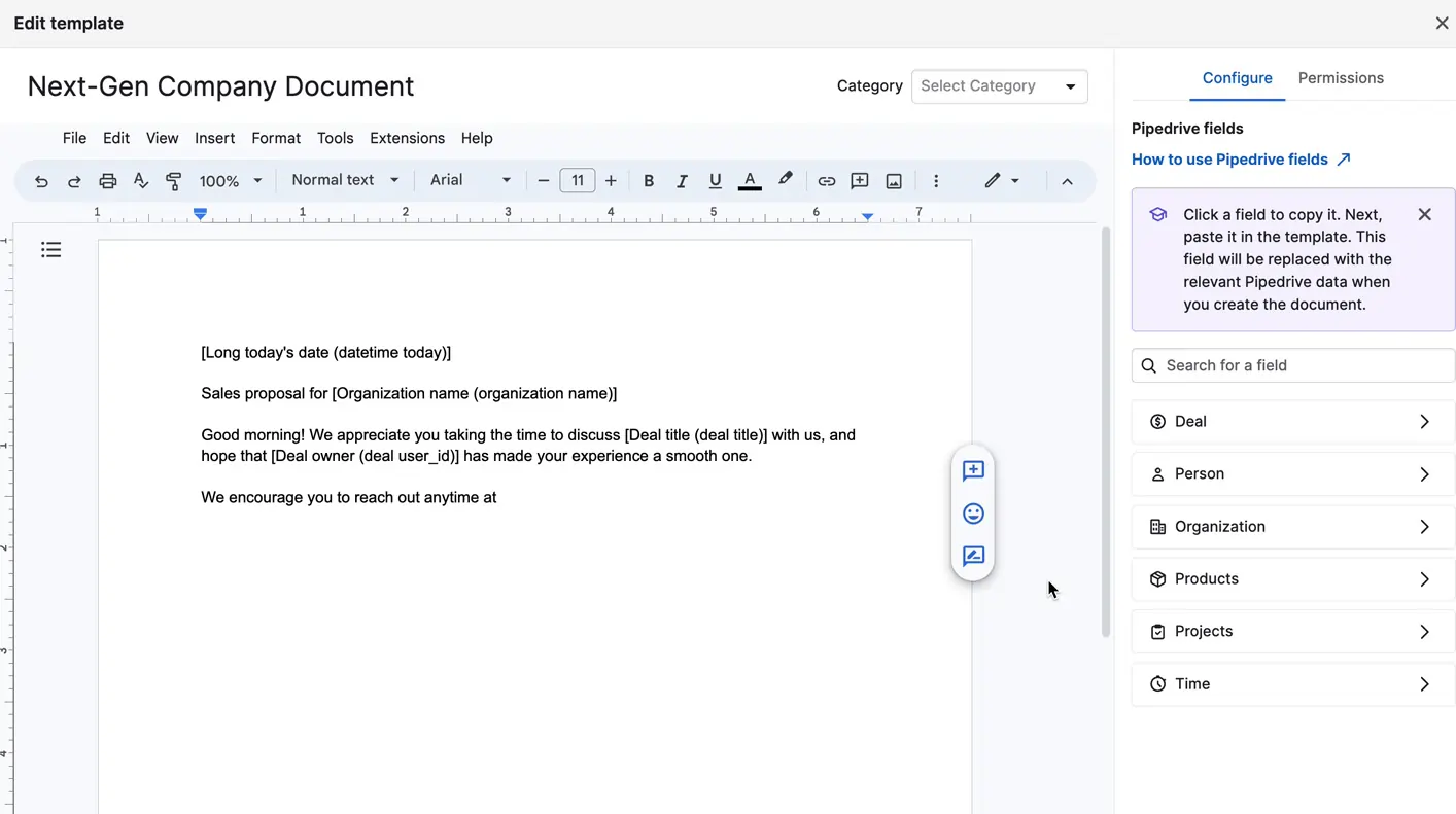 pipedrive Smart Docs