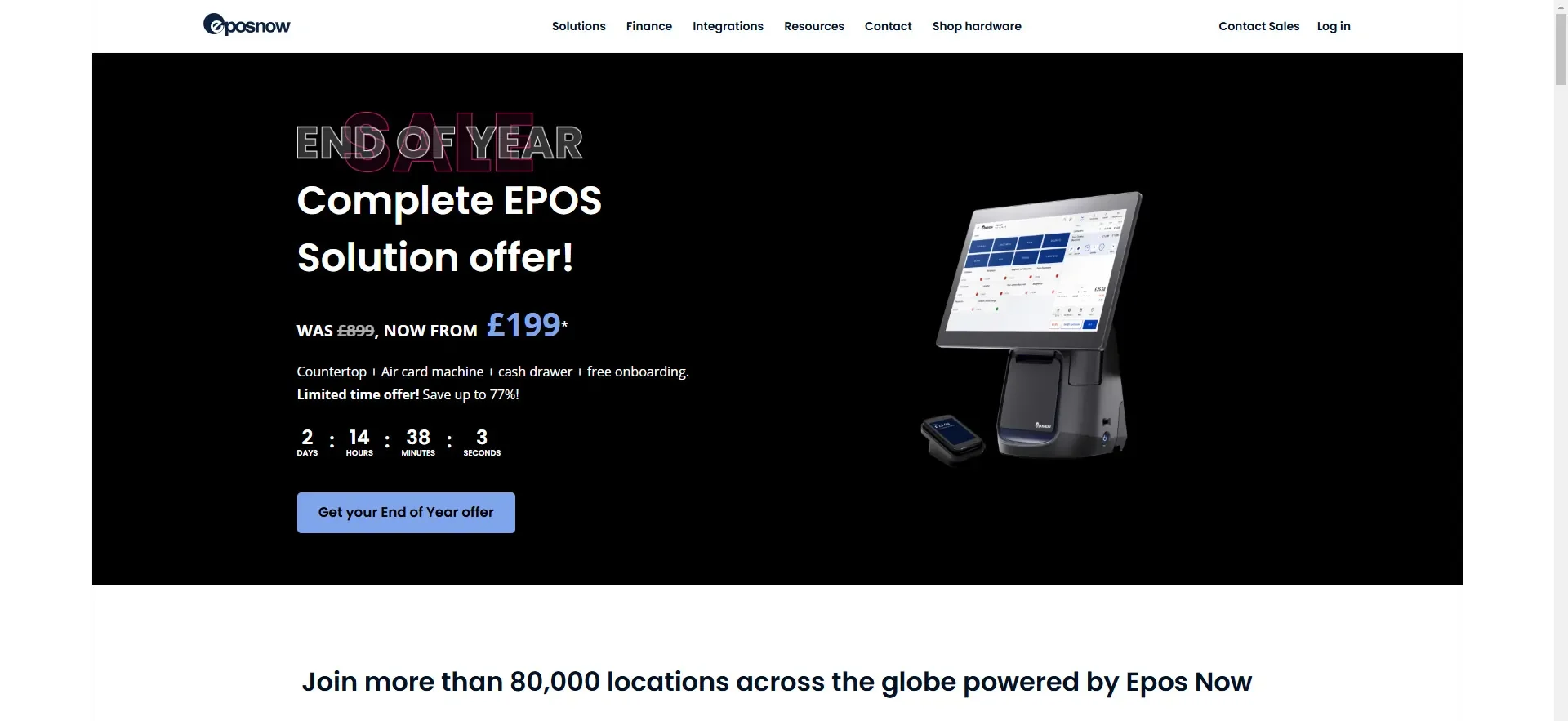 Epos Now Homepage 