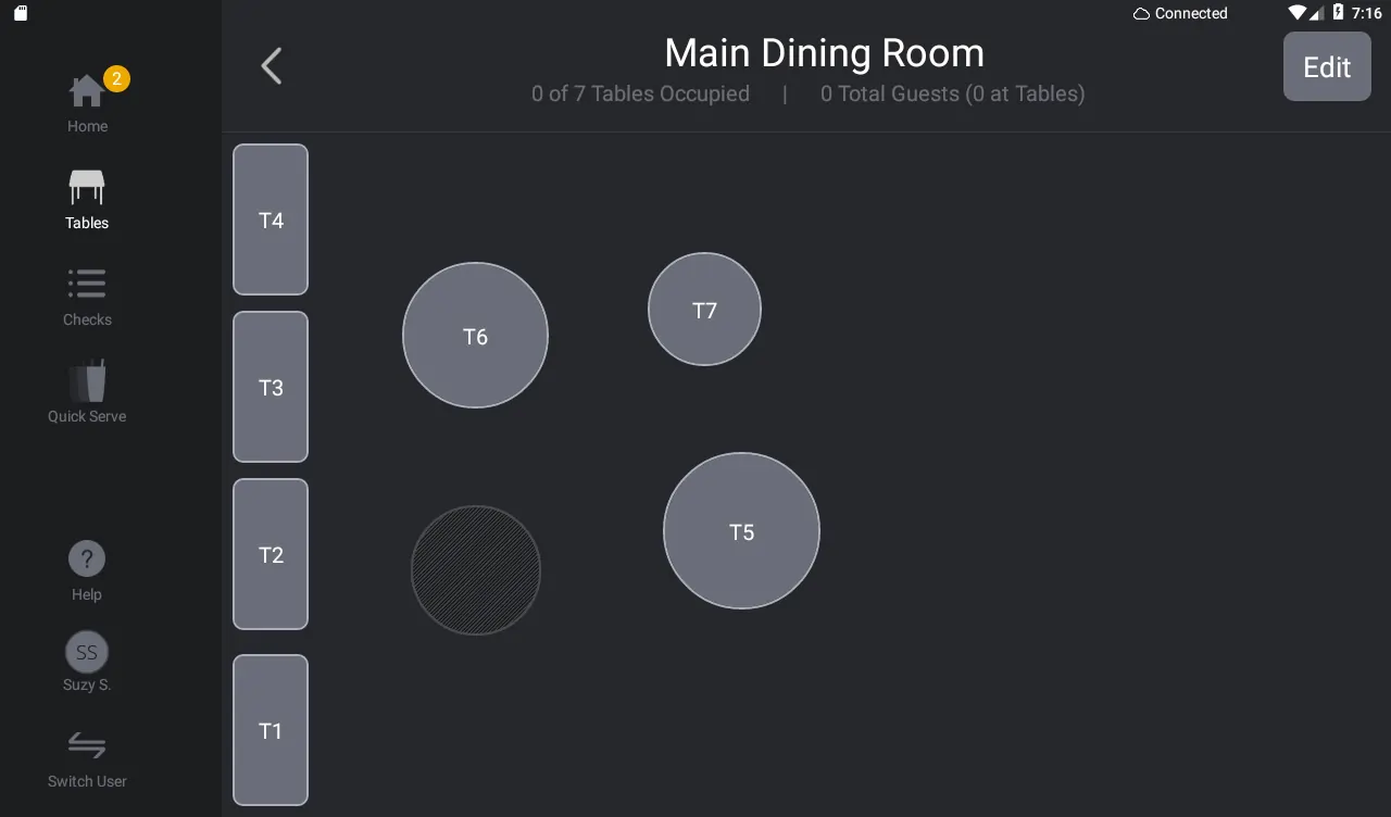 Upserve Table Management