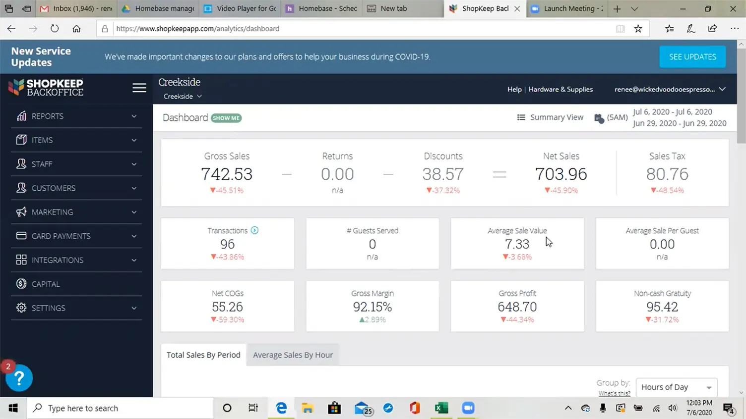 Shopkeep Dashboard