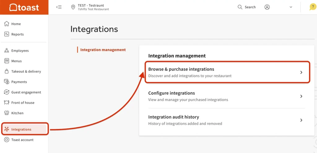 Toast Integrations & Add-Ons