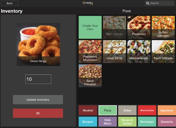 pizza POS Rezku