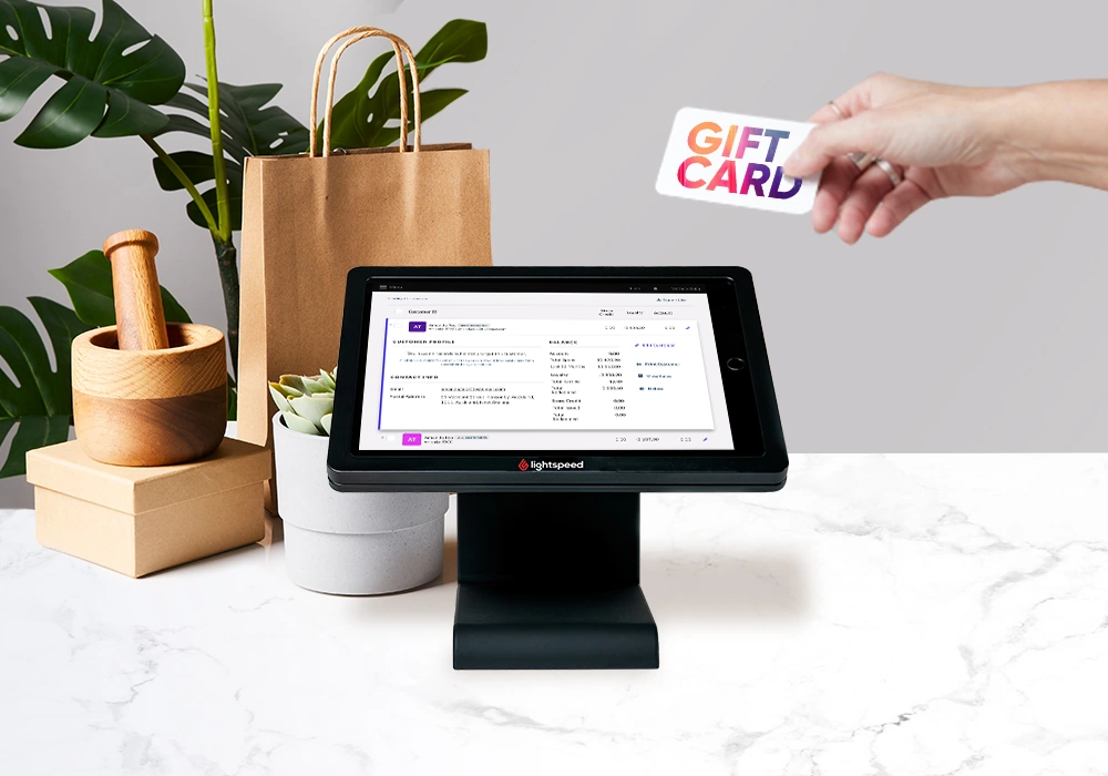 Lightspeed POS gift cards