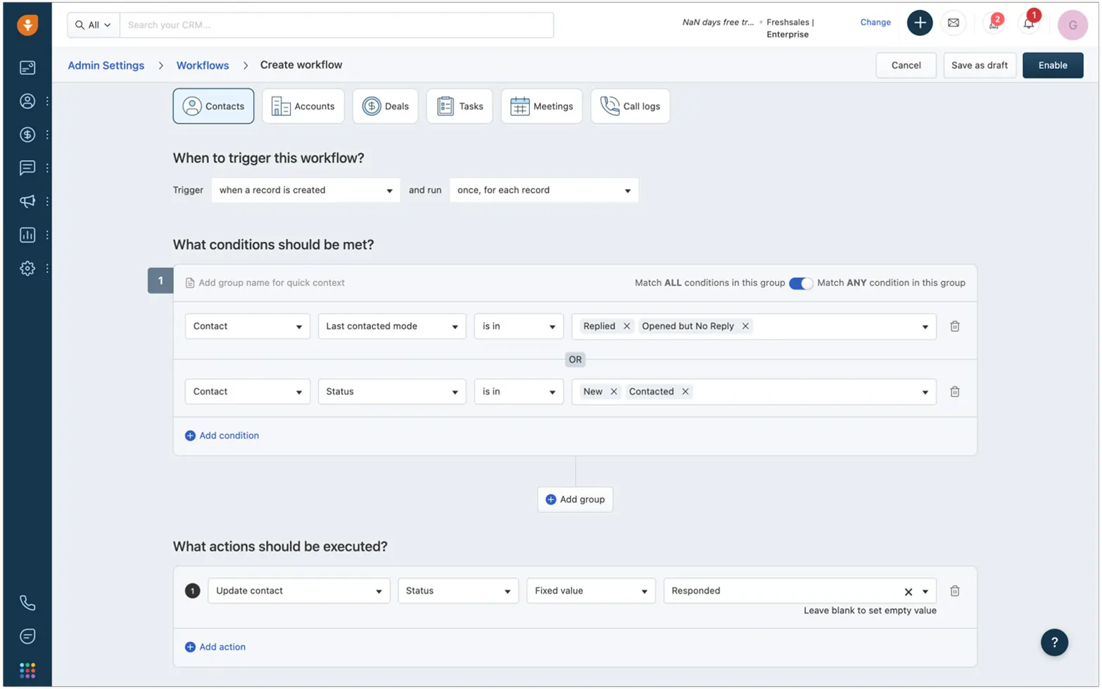 Freshsales Automation 