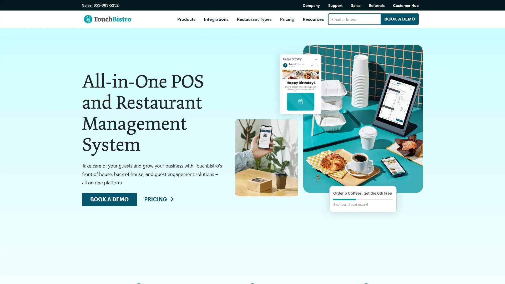 TouchBistro Homepage 
