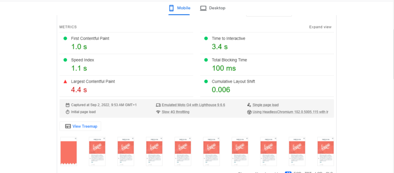IONOS Site and page speed performance