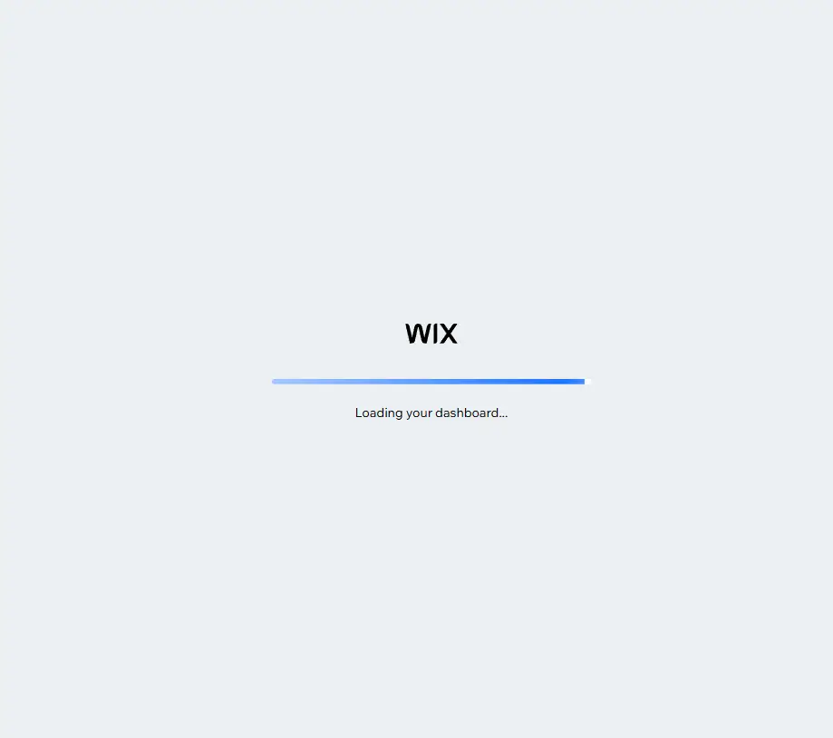 wix ai website builder loader