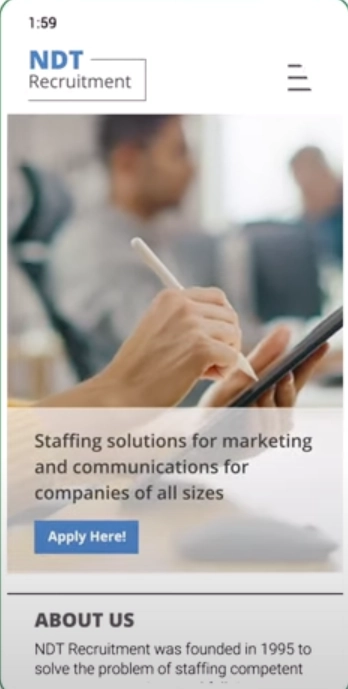 Network Solutions mobile compatibility