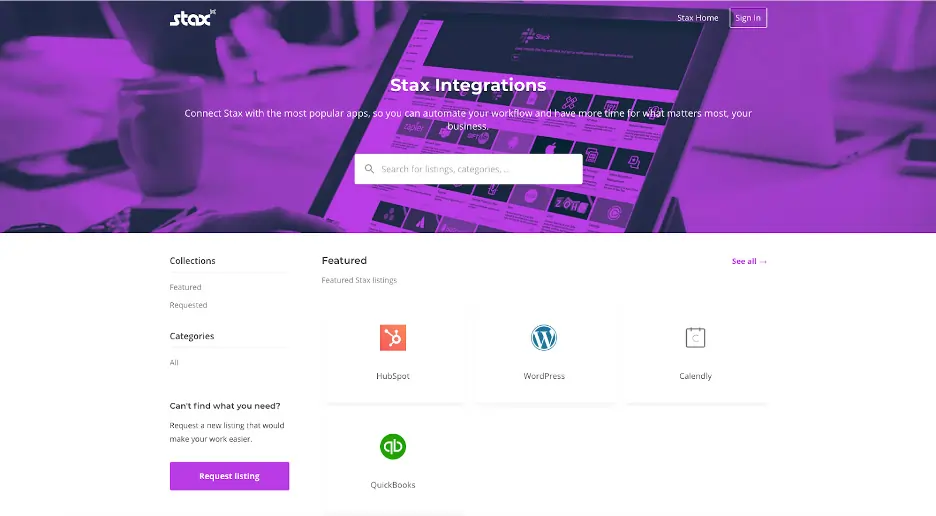 stax Integrations & Add-Ons