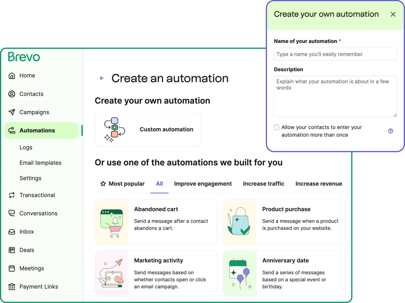 sendinblue Marketing Automation