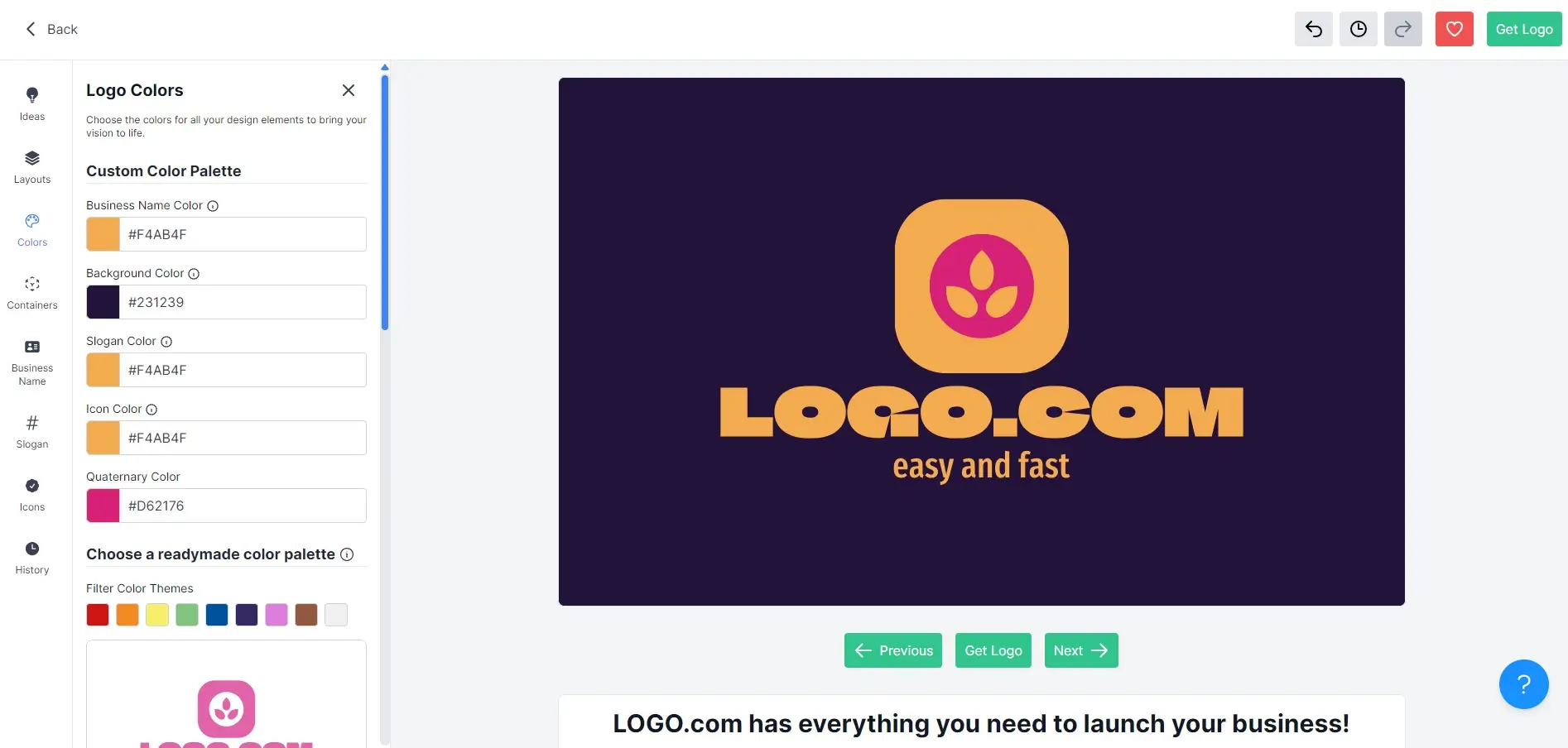 Custom your logo