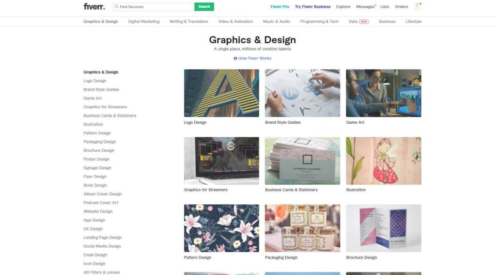 fiverr features graphic design