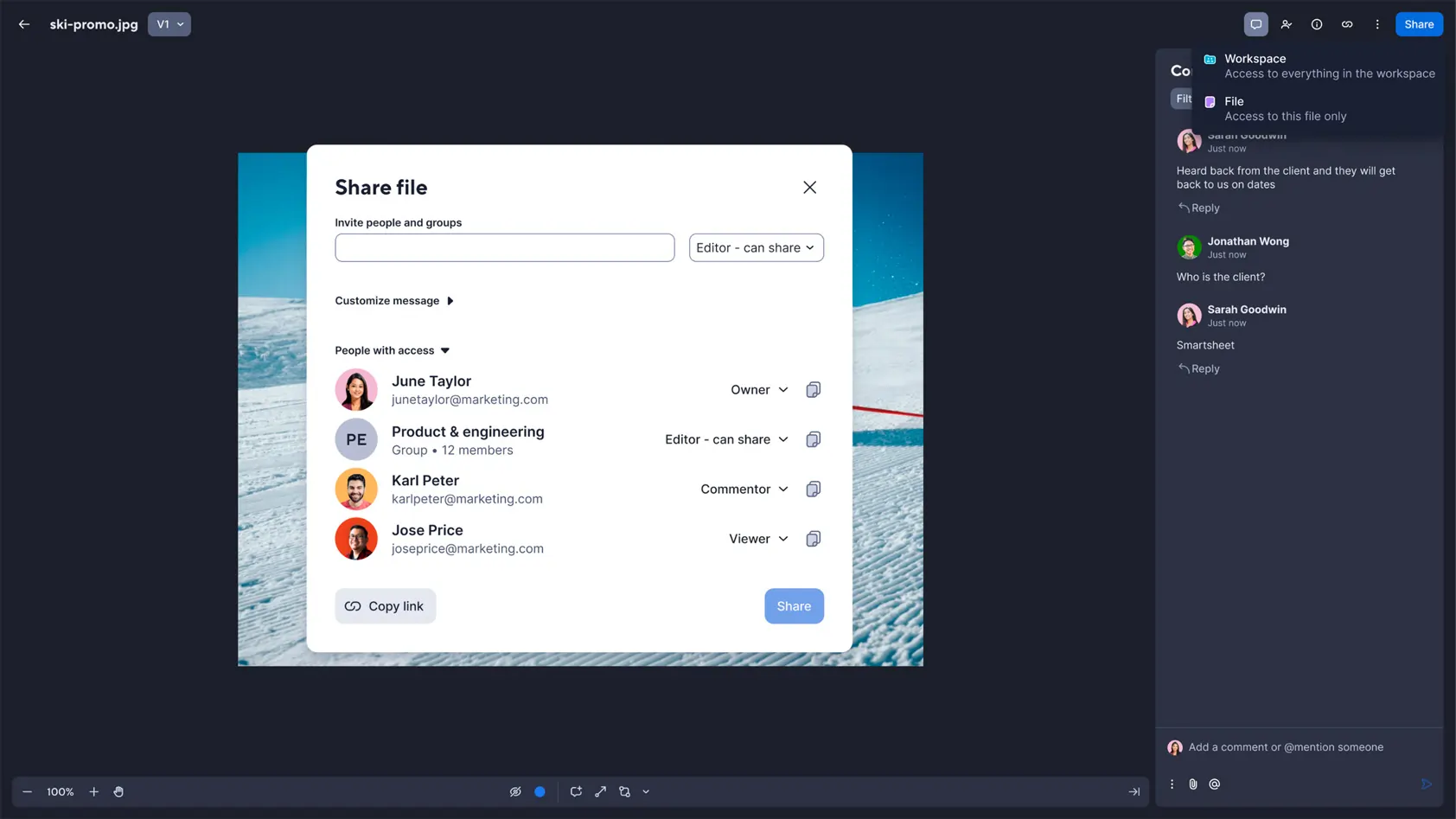 Smartsheet Document Collaboration 