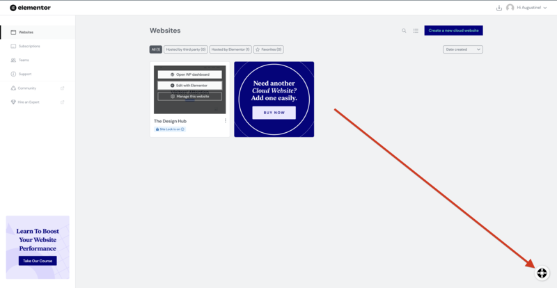Elementor live chat button