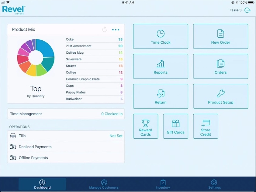 Revel Systems POS system customer management