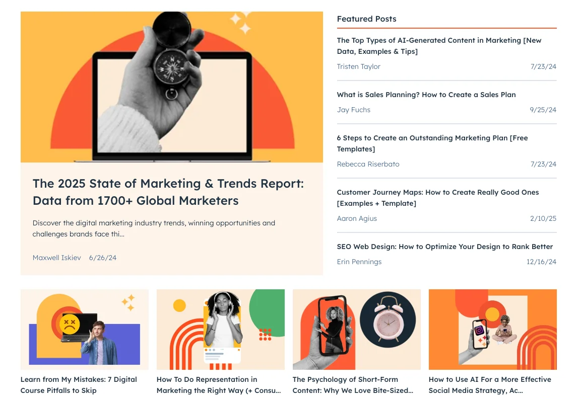 Hubspot blog