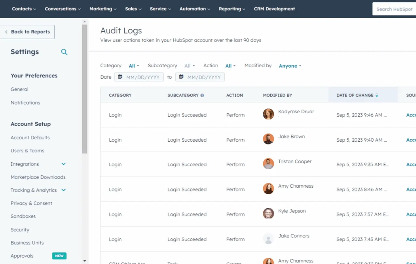 Hubspot User Access and Permissions 