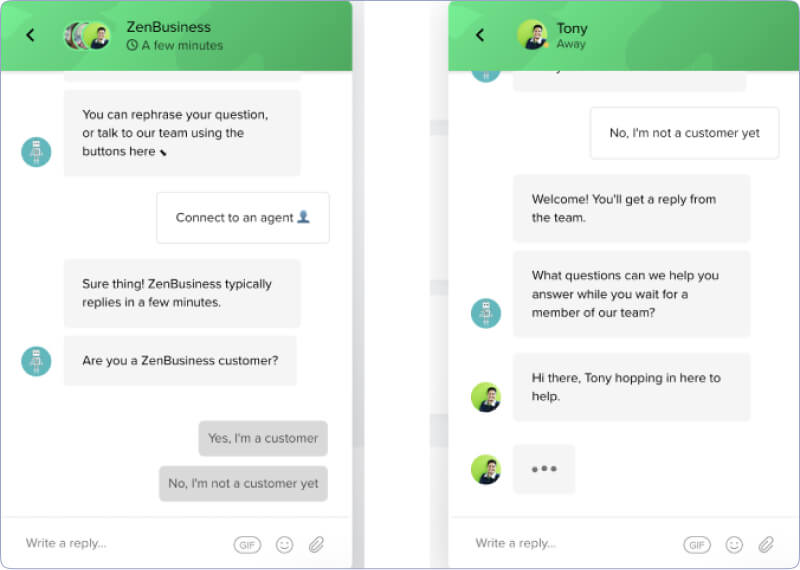 livechat bot conversation