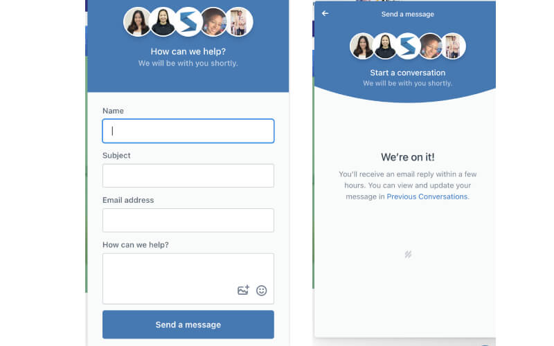 Swyft chat bot reply