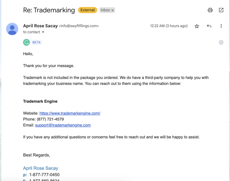 Swyft Email Reply