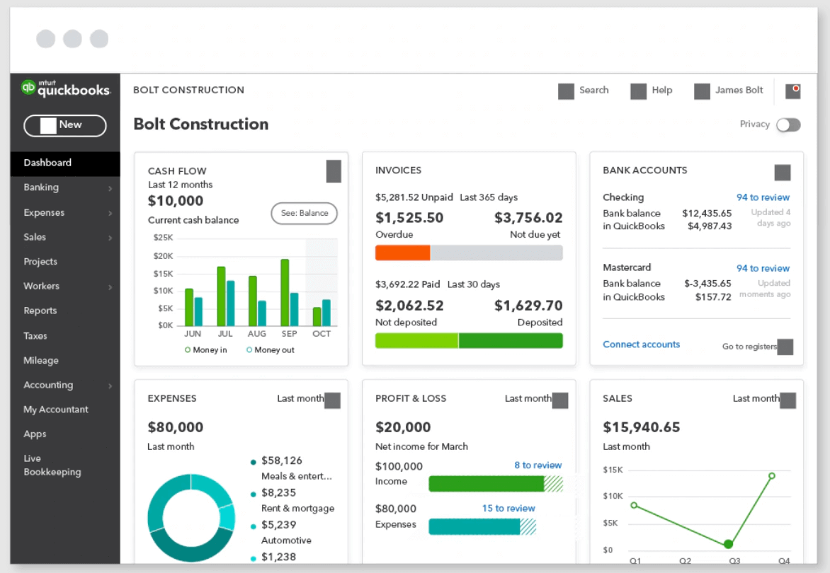 quickbooks features