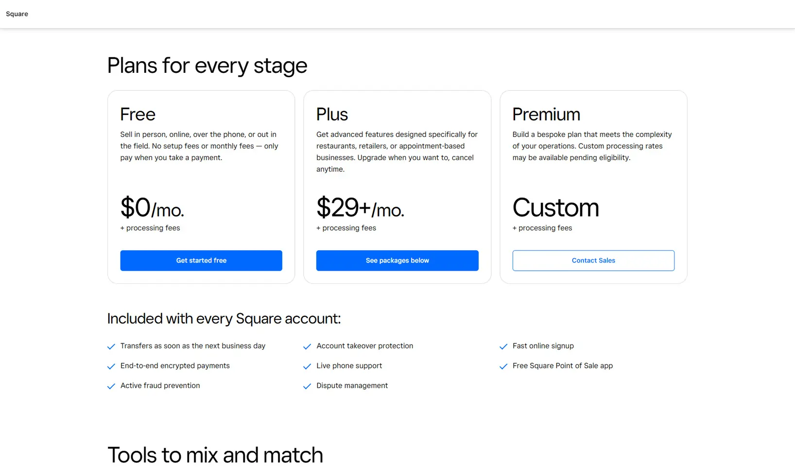 SquareUp Price
