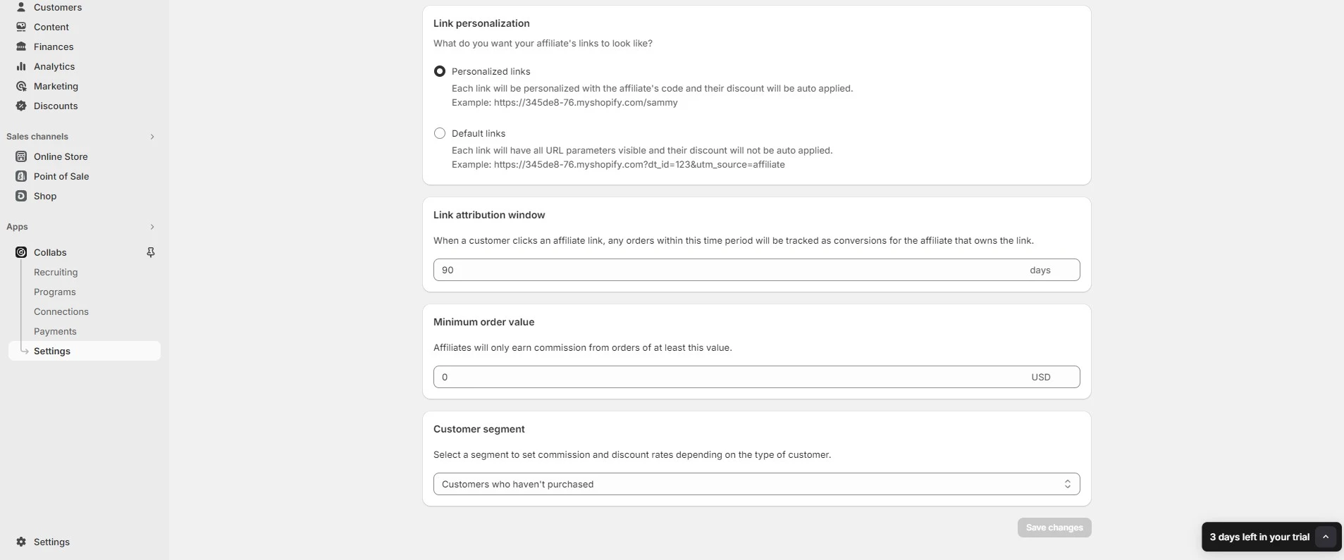 Shopify Links