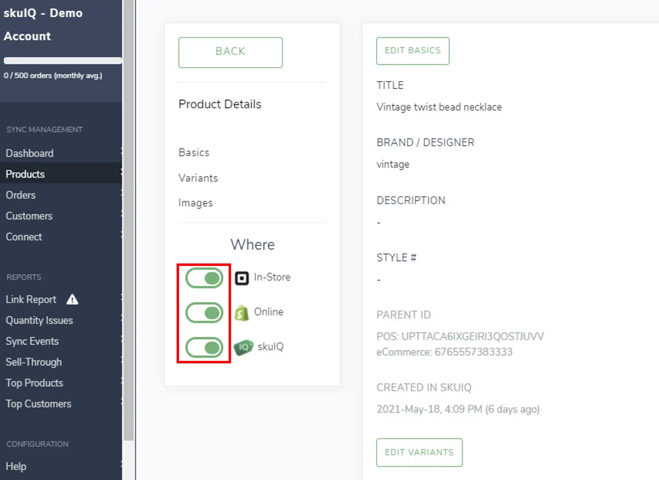 SKU IQ Retail Platforms