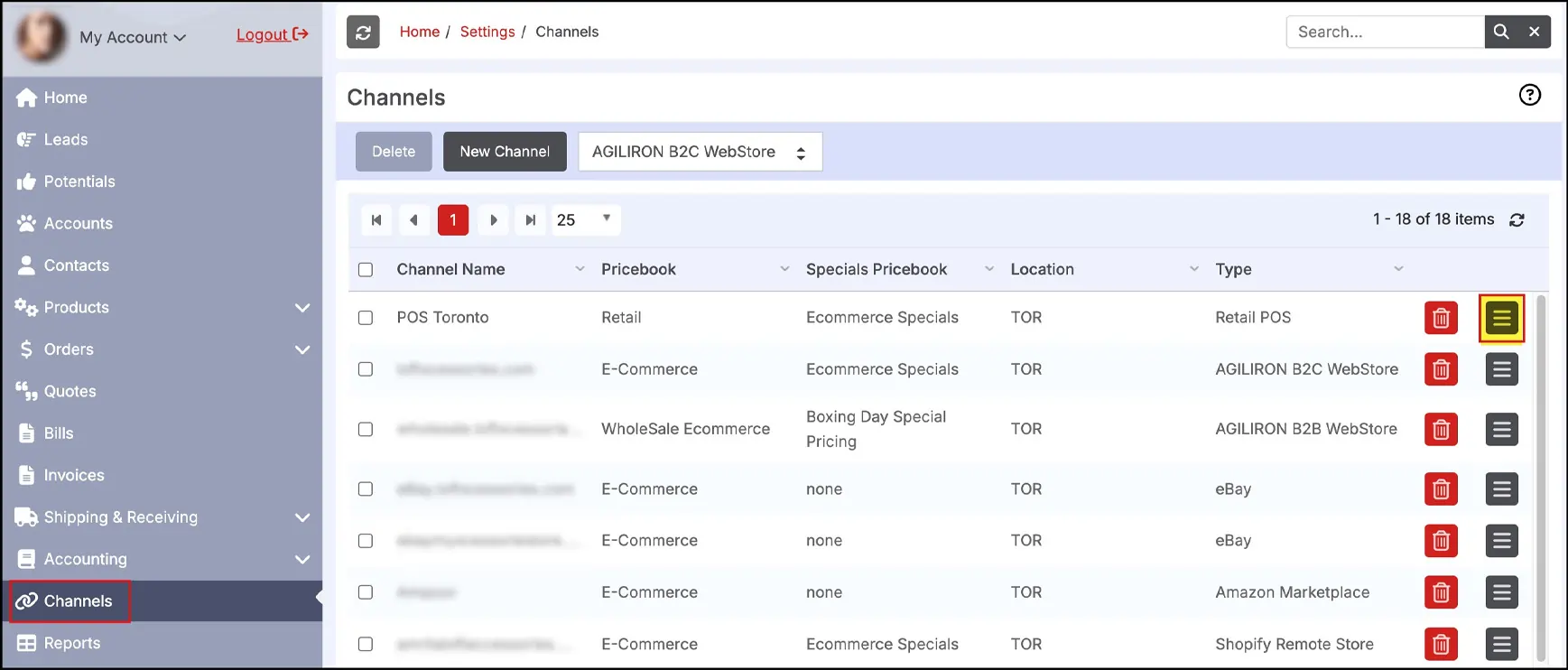 Agiliron Customer Relationship Management