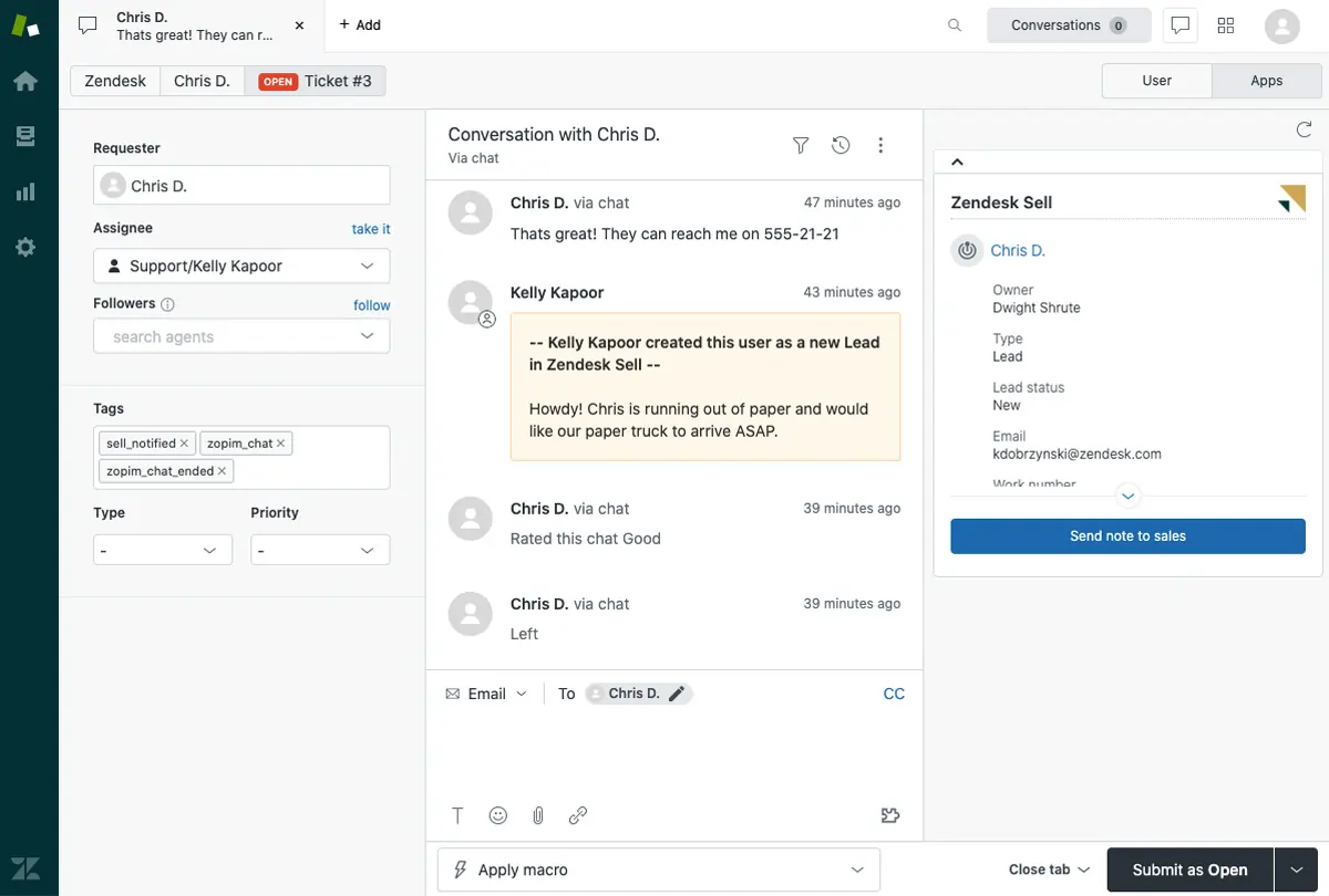 ZendeskContact Management