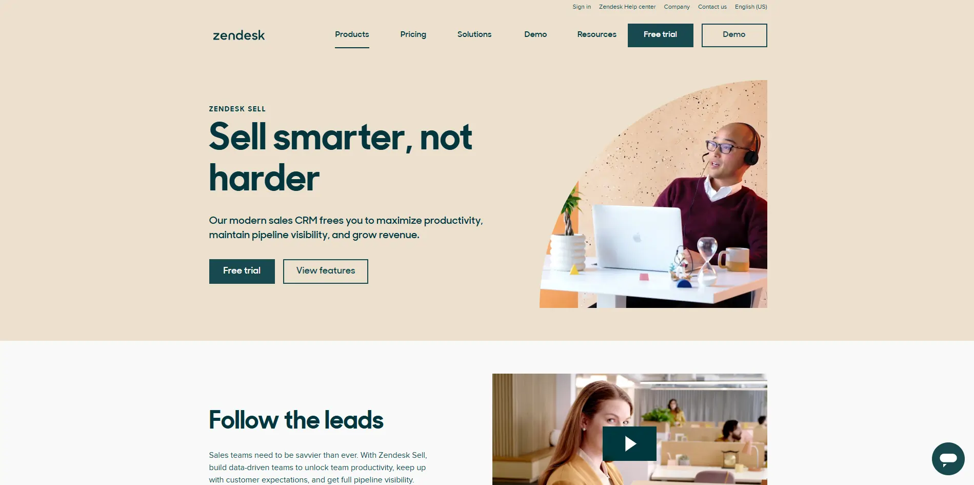 Zendesk Homepage 