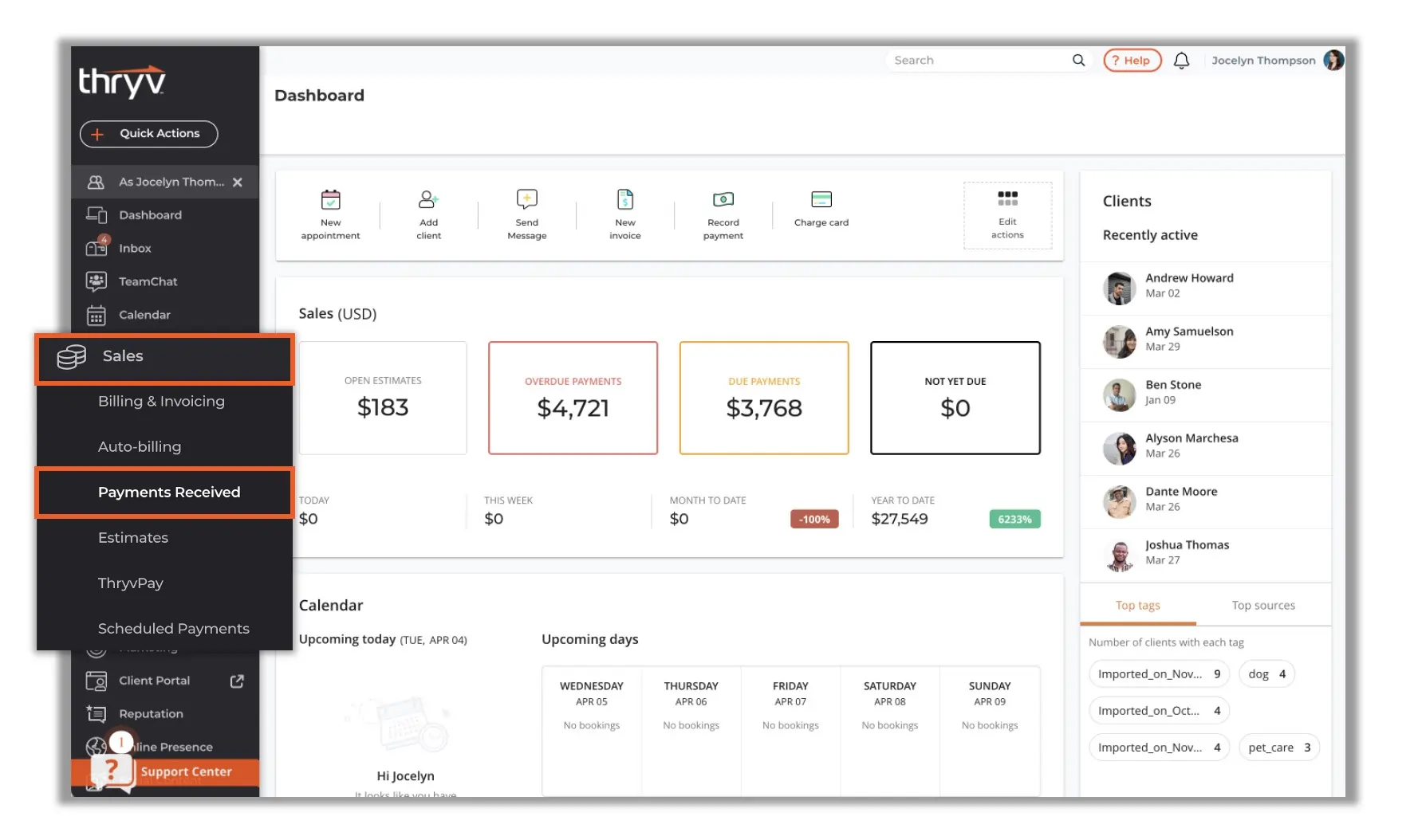 thryv Sales and Payment