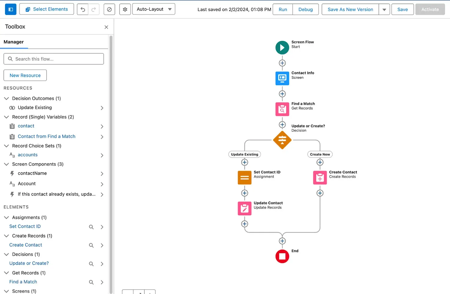 salesforce Flow Builder