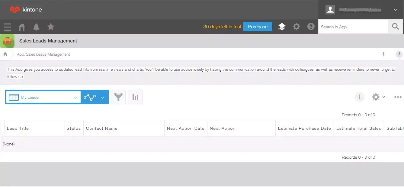 kintone Sales Lead Management