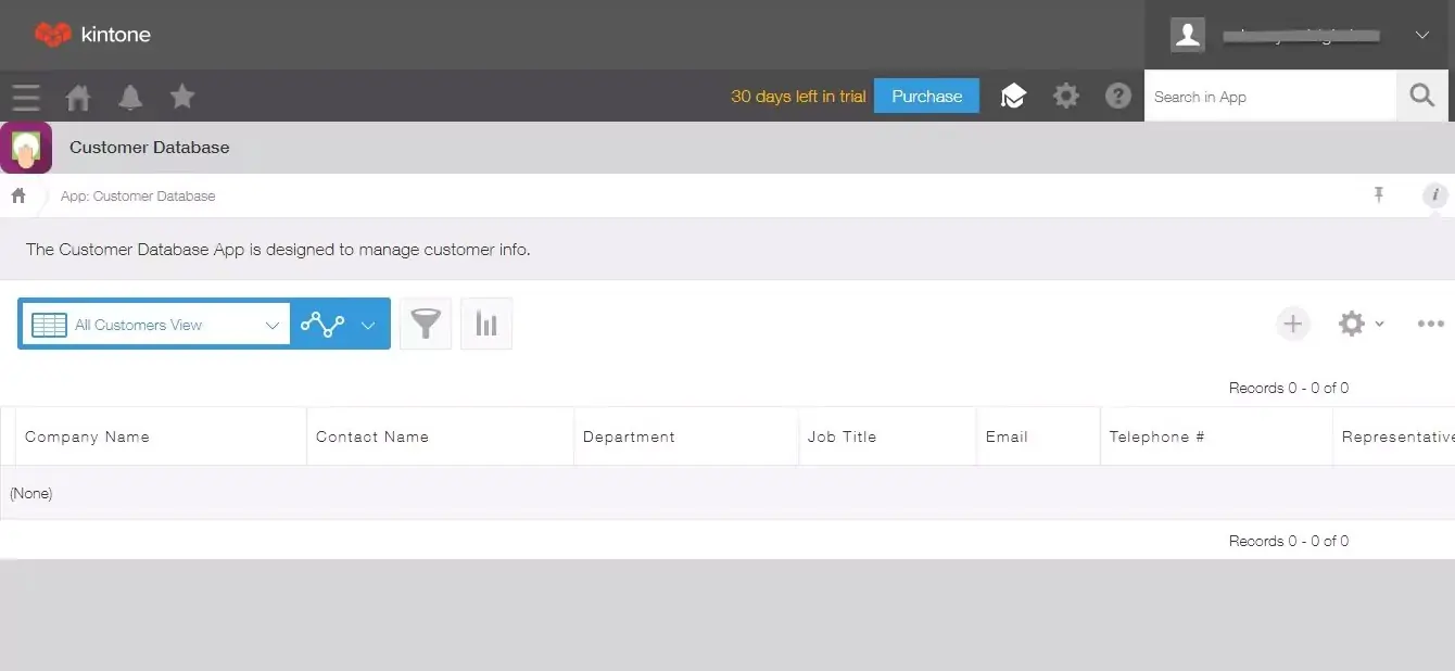 kintone Customer Database 